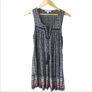 American Eagle Paisley Tassel Shift Dress